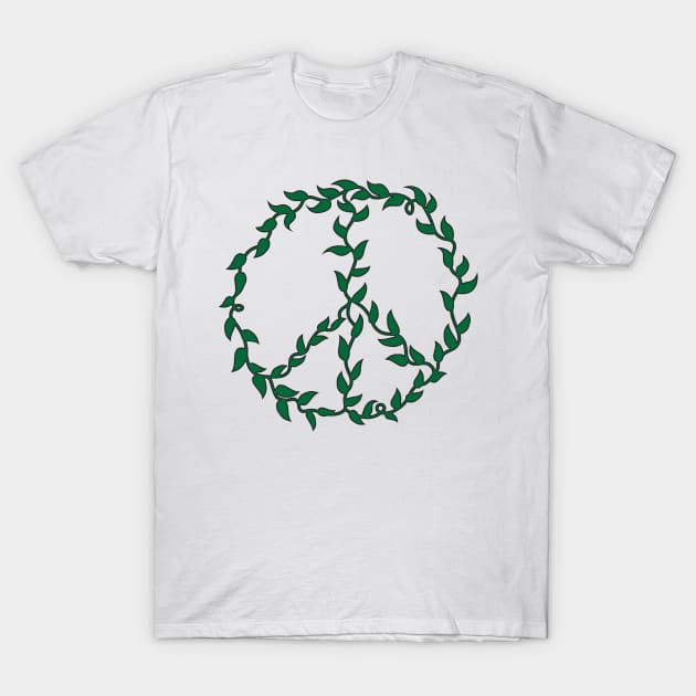 Peaceful Vines T-Shirt by RudDesigns
